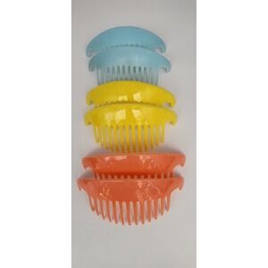 Hair Comb Set Womens Multicolor Vintage 90s Y2K 8pc Bundle Scrunchie EUC